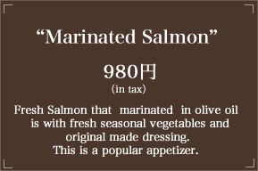 Marinated Salmon